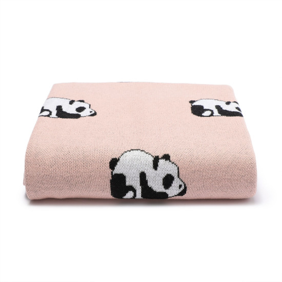 Baby Blankets Panda Knitted Newborn Swaddle  Accessories Vendors   