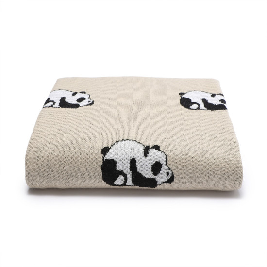 Baby Blankets Panda Knitted Newborn Swaddle  Accessories Vendors   