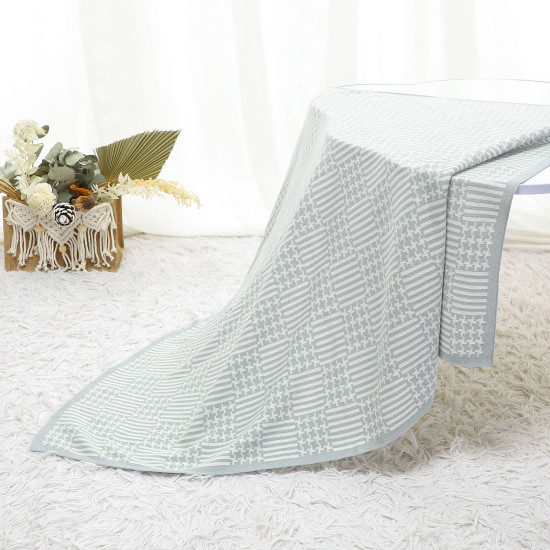 Baby Blankets Checked Knitted Newborn Swaddle  Accessories Vendors   