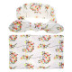 Baby Wrap Floral Print Rabbit Ears Headband Blanket Swaddle  Accessories   
