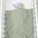 Baby Blankets Solid Color Knitted Swaddle Baby Accessories    