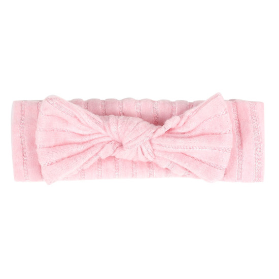 MOQ 2PCS Solid Color Hairband Newborn Bow Elastic Headband  Accessories   