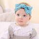 MOQ 2PCS Solid Color Hairband Newborn Bow Elastic Headband  Accessories   