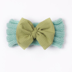 MOQ 2PCS Newborn Baby Creative Bowknot Wide-Brimmed Headband  Accessories Vendors   