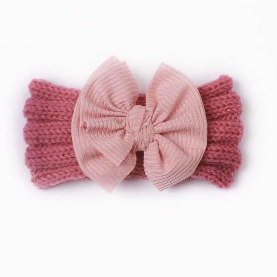 MOQ 2PCS Newborn Baby Creative Bowknot Wide-Brimmed Headband  Accessories Vendors   