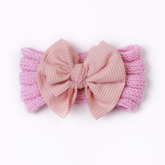 MOQ 2PCS Newborn Baby Creative Bowknot Wide-Brimmed Headband  Accessories Vendors   