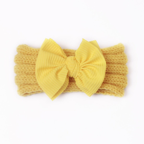 MOQ 2PCS Newborn Baby Creative Bowknot Wide-Brimmed Headband  Accessories Vendors   