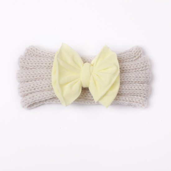 MOQ 2PCS Baby Nylon Bow Wide-Brimmed Headband Baby Accessories    