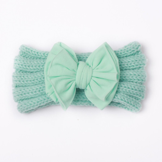 MOQ 2PCS Baby Nylon Bow Wide-Brimmed Headband Baby Accessories    