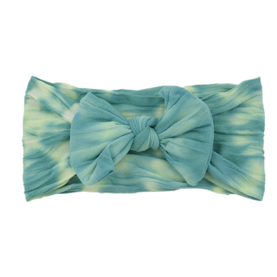 MOQ 2PCS Baby Tie Dye Nylon Bow Headband Baby Accessories    