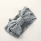 MOQ 2PCS Hand Embroidered Bow Lace Hole Baby Headband  Accessories Vendors   