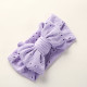 MOQ 2PCS Hand Embroidered Bow Lace Hole Baby Headband  Accessories Vendors   