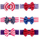 MOQ 2PCS Independence Day Striped Stars Bow Baby Headband   