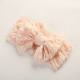 MOQ 2PCS Solid Color Ruffle Trim Bow Baby Headband   
