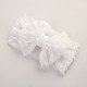 MOQ 2PCS Solid Color Ruffle Trim Bow Baby Headband   