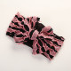 MOQ 2PCS Solid Color Ruffle Trim Bow Baby Headband   