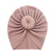MOQ 2PCS Baby Solid Color Round Ball Baby Turban Hat KH3  