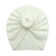 MOQ 2PCS Baby Solid Color Round Ball Baby Turban Hat KH3  