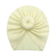 MOQ 2PCS Baby Solid Color Round Ball Baby Turban Hat KH3  