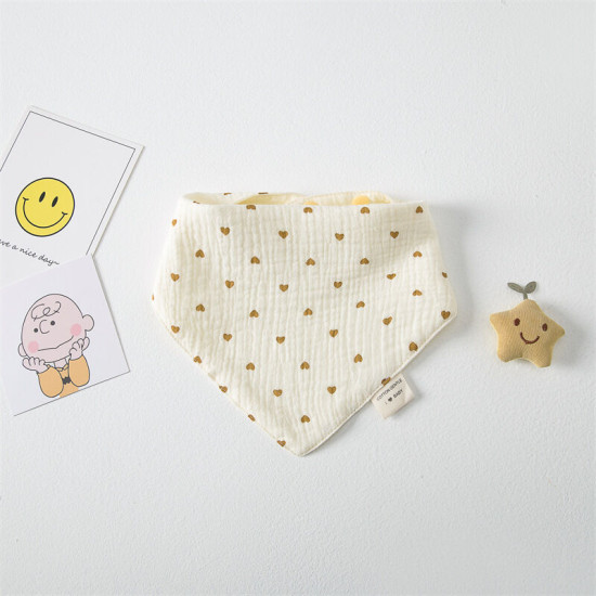Newborn Cotton Gauze Triangle Towel Baby Bibs  Accessories   