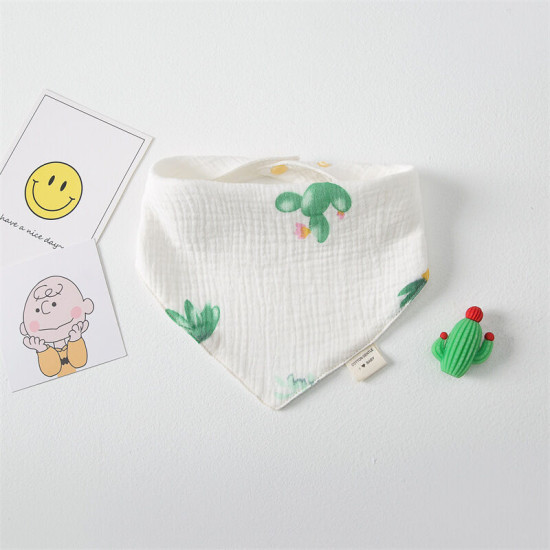 Newborn Cotton Gauze Triangle Towel Baby Bibs  Accessories   