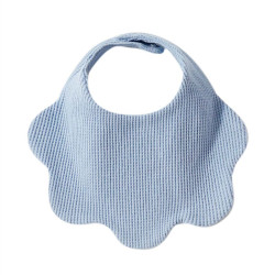Newborn Baby Solid Color Cotton Waffle Petal Bibs  Accessories Vendors   