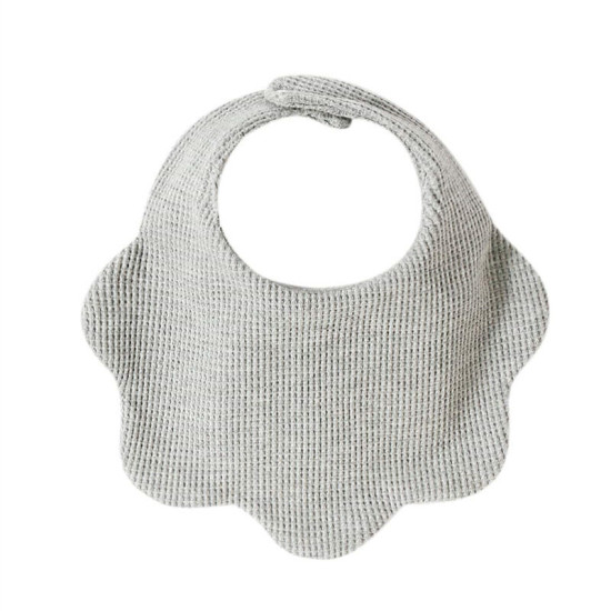 Newborn Baby Solid Color Cotton Waffle Petal Bibs  Accessories Vendors   