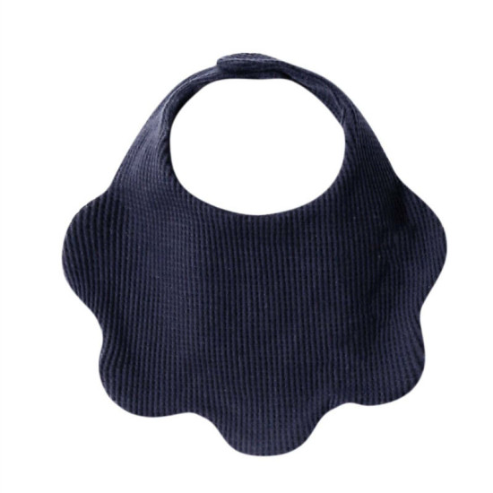 Newborn Baby Solid Color Cotton Waffle Petal Bibs  Accessories Vendors   