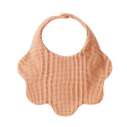 Newborn Baby Solid Color Cotton Waffle Petal Bibs  Accessories Vendors   