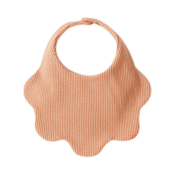 Newborn Baby Solid Color Cotton Waffle Petal Bibs  Accessories Vendors   