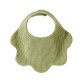 Newborn Baby Solid Color Cotton Waffle Petal Bibs  Accessories Vendors   