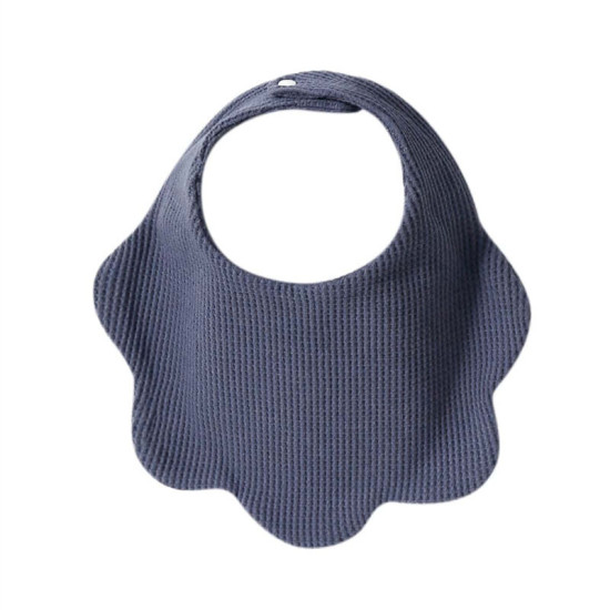 Newborn Baby Solid Color Cotton Waffle Petal Bibs  Accessories Vendors   