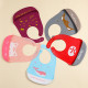 MOQ 3PCS Baby Cartoon Letter Silicone Bib Waterproof Saliva Pocket   