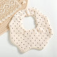 MOQ 2PCS Newborn Cartoon Fruit Leopard Print Cotton Baby Bib   