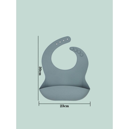Solid Color Silicone Bibs For Baby  
