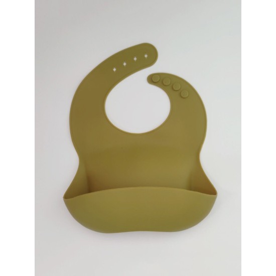 Solid Color Silicone Bibs For Baby  