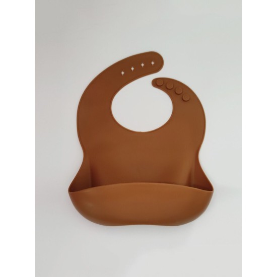 Solid Color Silicone Bibs For Baby  