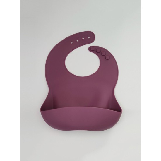 Solid Color Silicone Bibs For Baby  