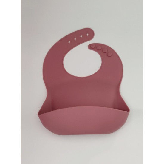 Solid Color Silicone Bibs For Baby  