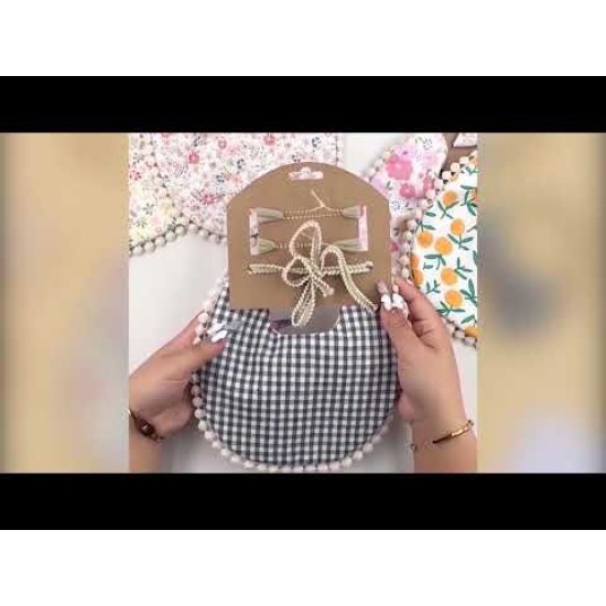 3 Pack Floral Printed Bib With Headband 210422886  