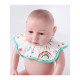Baby Rainbow Fruit Animal Print Flower Shape Bibs  