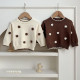 3-24M Baby Knitted Hand-Embroidered Floral Sweater Cardigan  Baby Clothes   