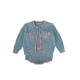 3-24M Baby Floral Embroidery Knitted Cardigan Or Bodysuit  Baby Clothing   