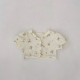 3-24M Baby Girls Floral Puff Short Sleeve Cardigan  Baby Clothing   