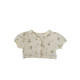 3-24M Baby Girls Floral Puff Short Sleeve Cardigan  Baby Clothing   