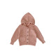 3-24M Baby Solid Color Pocket Knitted Hooded Sweater Jackets  Baby Clothes   