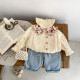 3-24M Baby Girls Hollow Knitted Solid Color Sweater Cardigan  Baby Clothing   