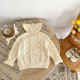 3-24M Baby Girls Hollow Knitted Solid Color Sweater Cardigan  Baby Clothing   