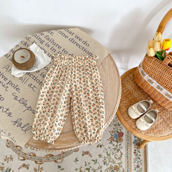 3-24M Baby Girls Floral Trousers  Baby Boutique Clothing   