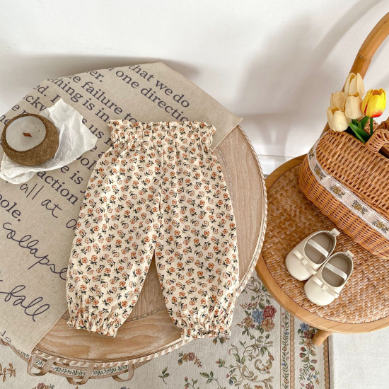 3-24M Baby Girls Floral Trousers  Baby Boutique Clothing   